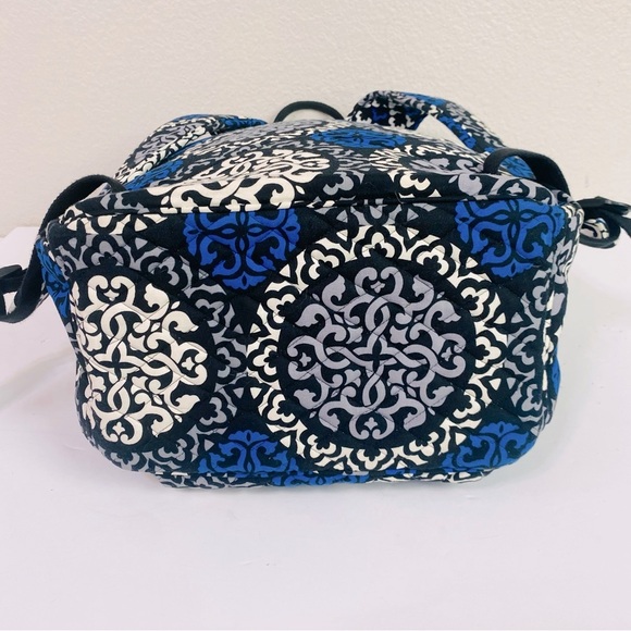 Vera Bradley Canterberry Cobalt Large Campus Backpack 15” x 11” x 5” - Picture 6 of 11